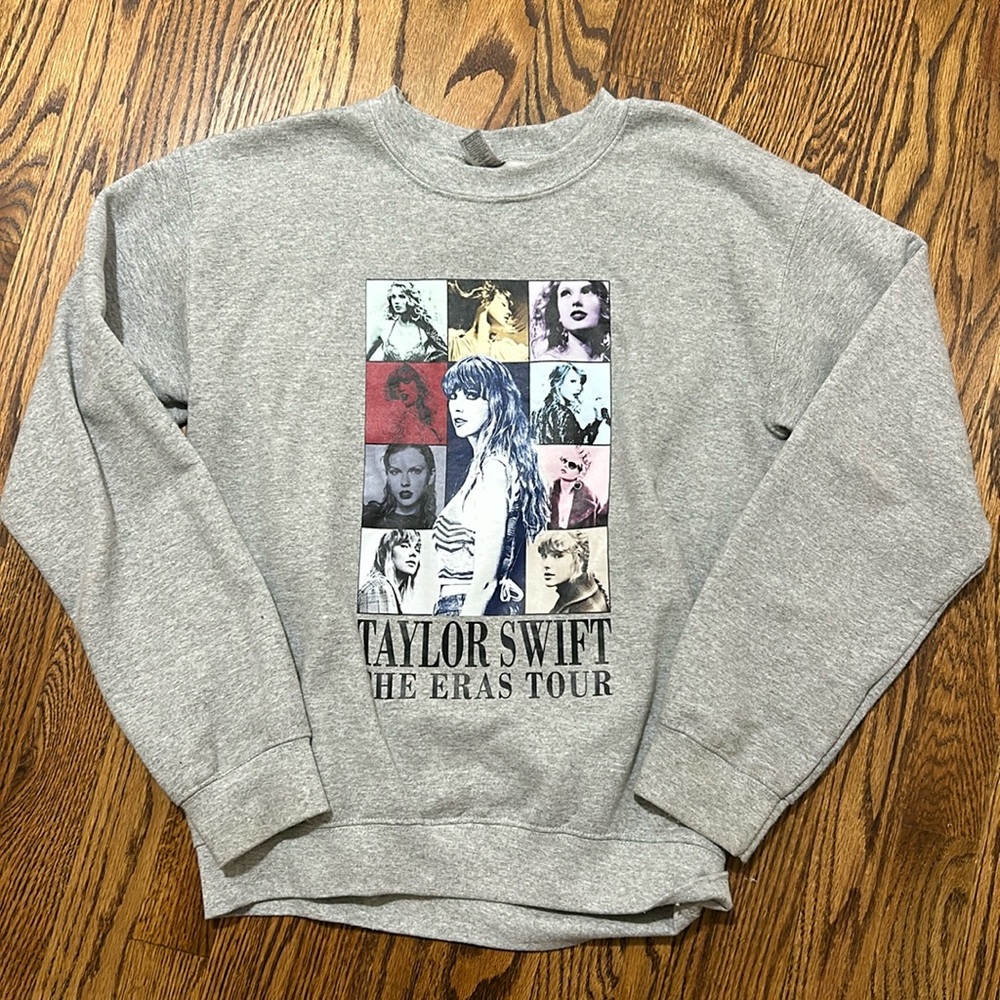 Gray Taylor Swift Eras Crewneck